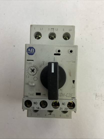 ALLEN BRADLEY 140M-C2E-B16 MOTOR PROTECTOR SER B 1.0-1.6A 575VAC 3PH 1HP