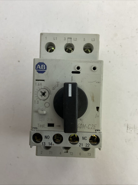 ALLEN BRADLEY 140M-C2E-B16 MOTOR PROTECTOR SER B 1.0-1.6A 575VAC 3PH 1HP