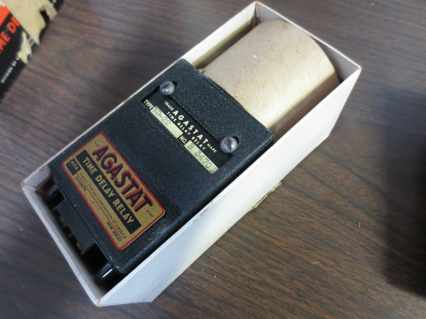 AGASTAT ND-22 TIME DELAY RELAY - 24VDC, 50/60Hz - NEW SURPLUS