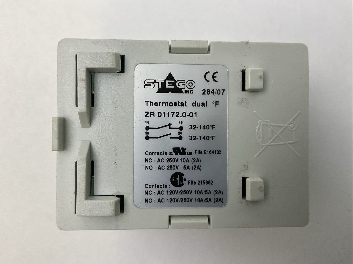 STEGO ZR01172.0-01 THERMOSTAT DUAL 32-140°F