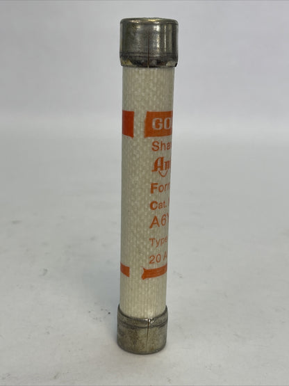 GOULD SHAWMUT A6Y20 AMP-TRAP FORM 600 TYPE 1 FUSE 20AMP 600V AC/DC (BOX OF 10)