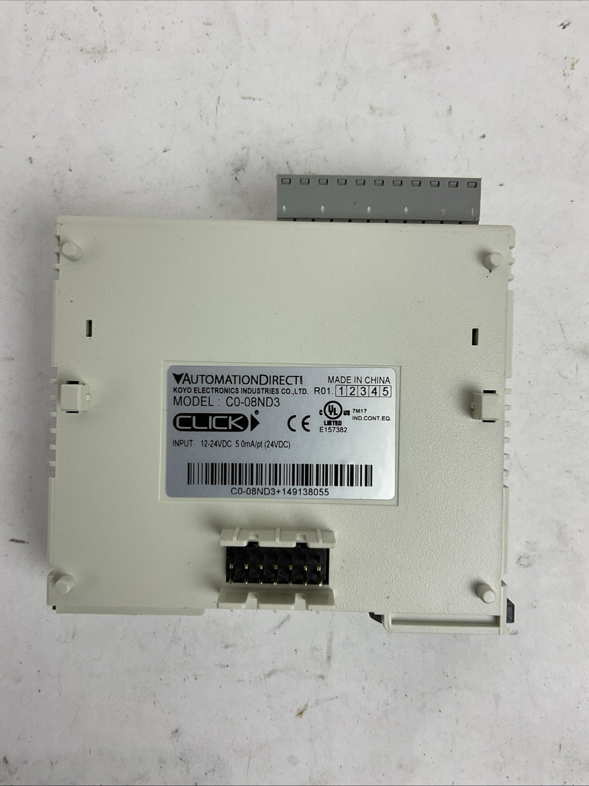 AUTOMATIONDIRECT C0-08ND3 INPUT MODULE 12-24VDC 0.5mA/pt