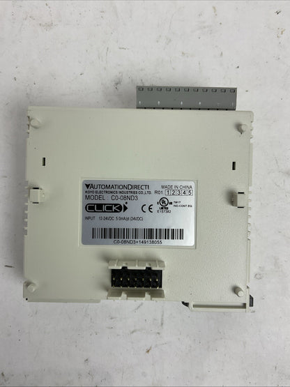 AUTOMATIONDIRECT C0-08ND3 INPUT MODULE 12-24VDC 0.5mA/pt