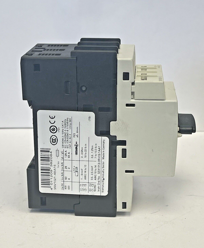 SIEMENS - 3RV1021-4BA15 - 3RV1901-1E-CIRCUIT BREAKER W/ SWITCH TRANSVERSE 14-20A