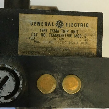 GENERAL ELECTRIC TKMA836T700 TRIP UNIT 700A MOD.2
