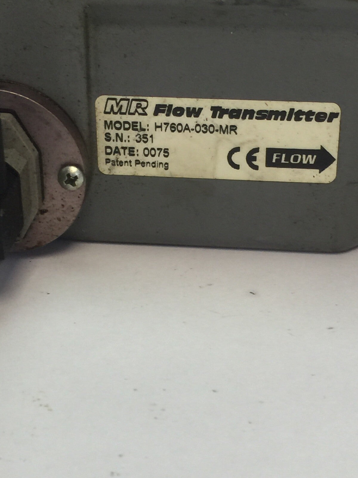 HEDLAND H760A-030-MR MR FLOW TRANSMITTER 3500PSI 241 BARS MAX OIL