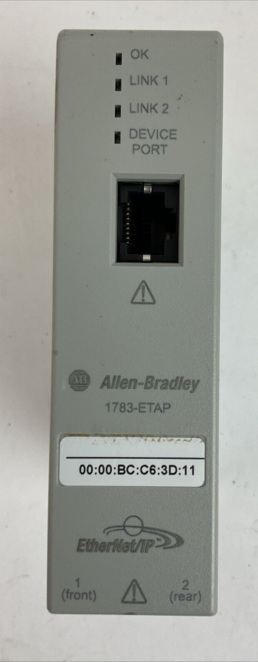 ALLEN BRADLEY 1783-ETAP SER A F/W REV 2.001 ETHERNET/IP 10/100Mbps
