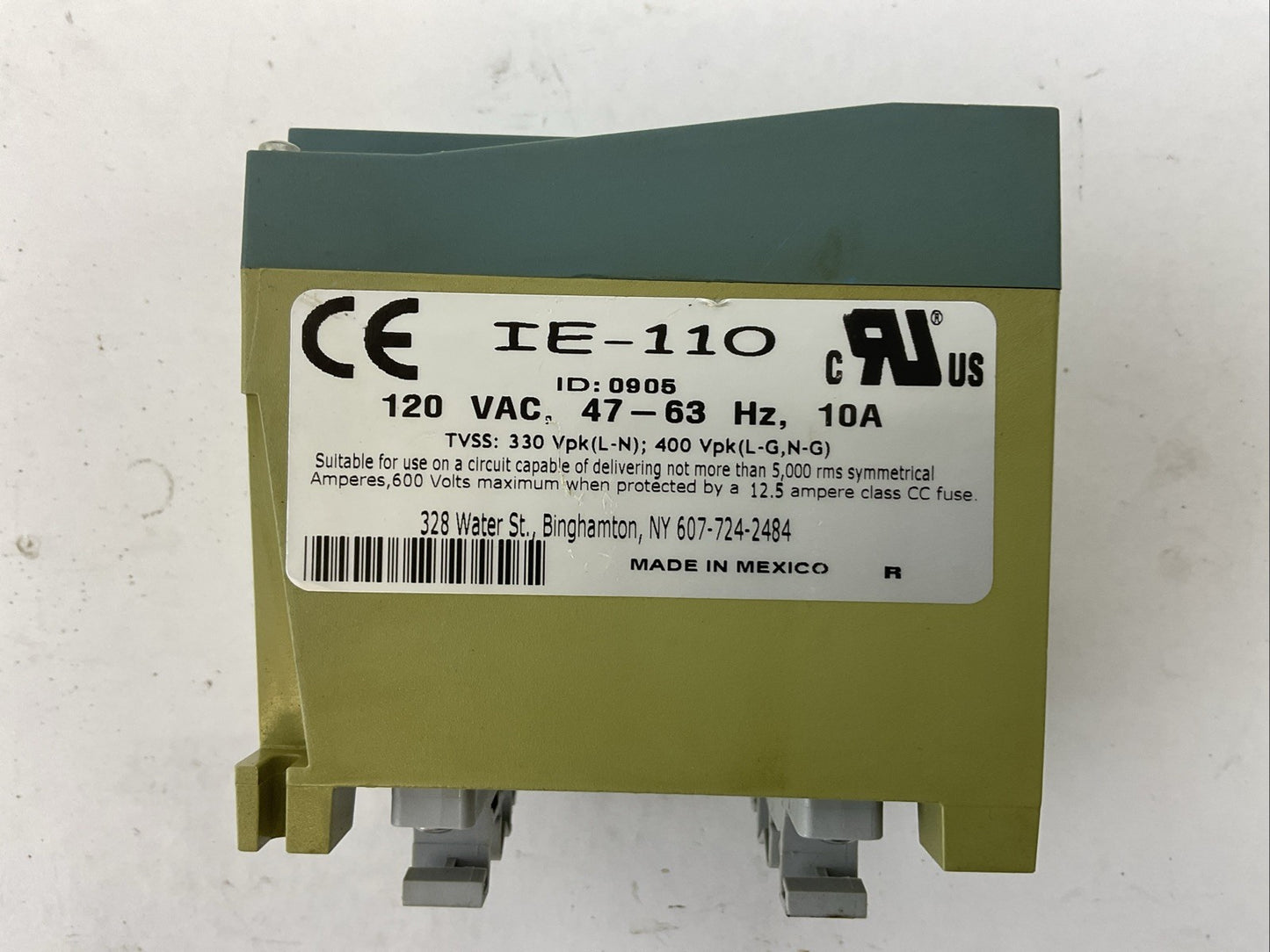 CONTROL CONCEPT IE-110 120VAC 47-63HZ 10A ACTIVE TRACKING FILTER ISLATROL ELITE