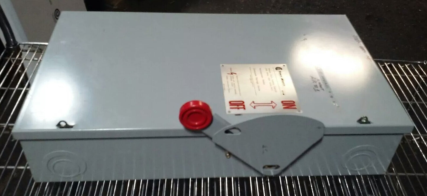 POWERMASTER EATON H364NFK, SAFETY SWITCH, 200A, 600V/250DC, 3P, 150 H.P., USED