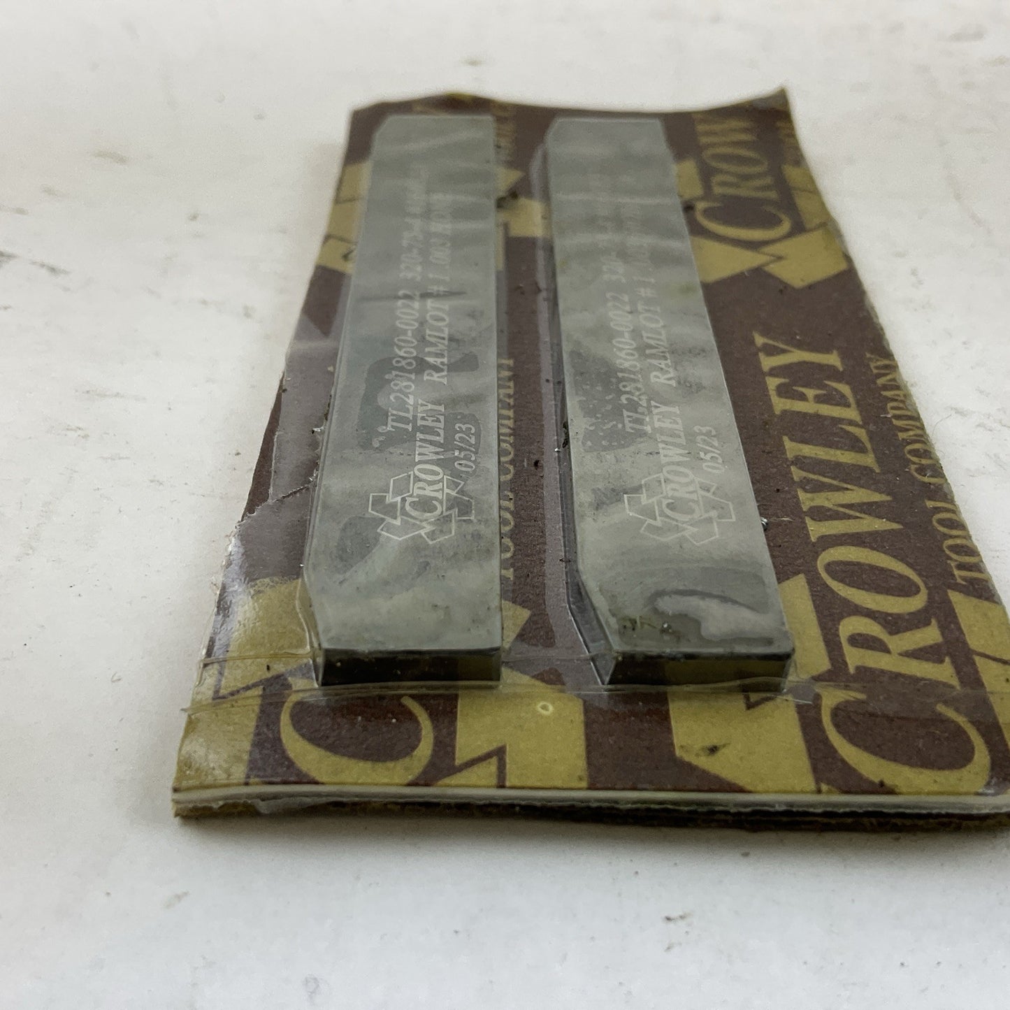 CROWLEY TL281860-0022 320-75-4 #166853 RAMLOT #1.003 HONE TOOL BLADE (LOT OF 2)