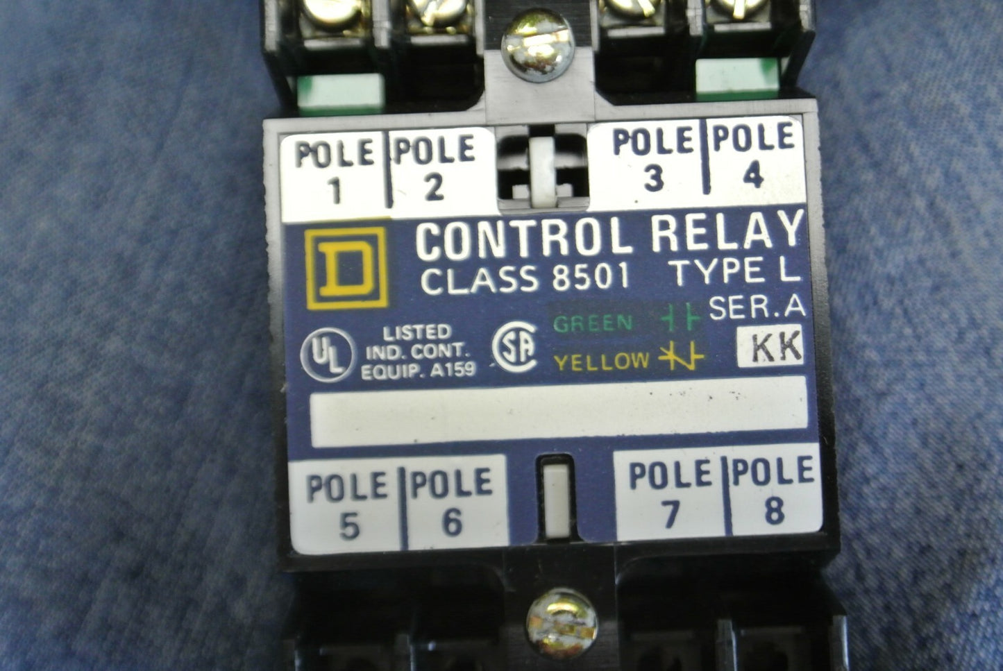SQUARE D 8501 LO-20 / AC MAGNETIC RELAY / 110-120V/ 2 N.O. / 0 N.C. NEW SURPLUS