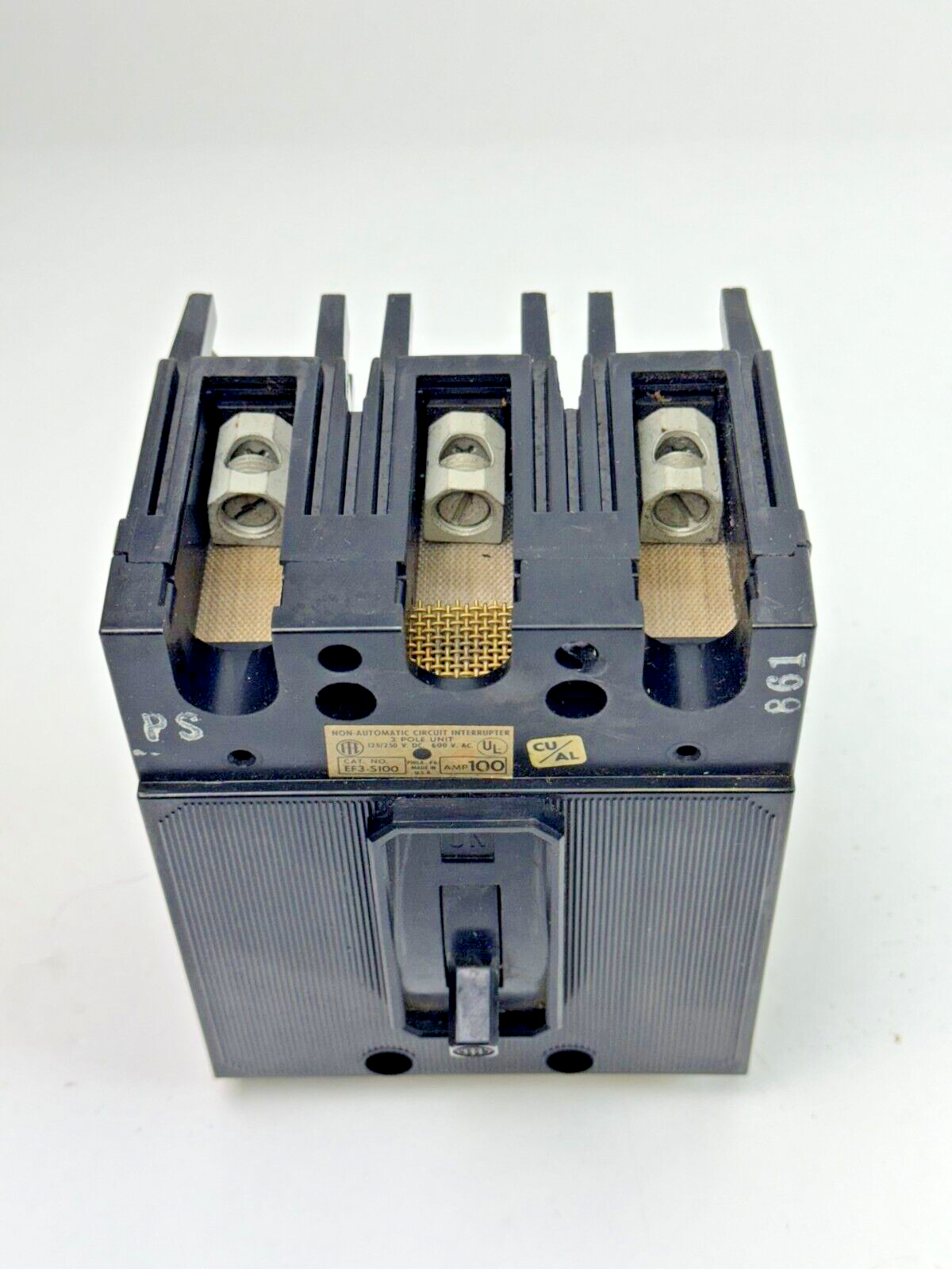 ITE  EF3-S100  CIRCUIT BREAKER  3 POLE 100A 600 VAC