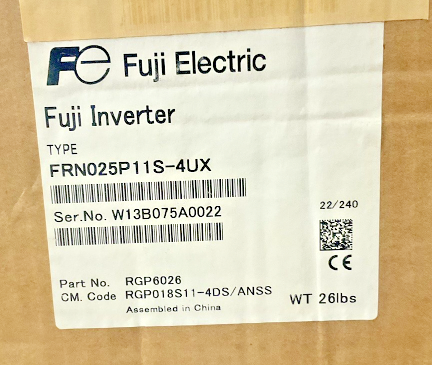 FUJI FRENIC FRN025P11S-4UX 5000P11 INVERTER 480V 50/60HZ 43A