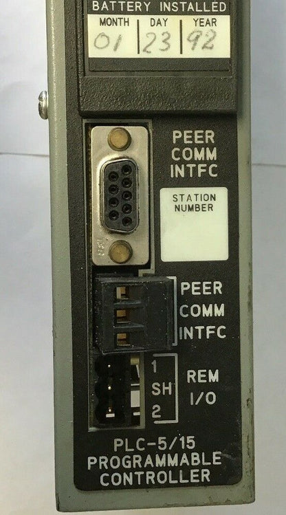ALLEN BRADLEY 1785-LT PLC-5/15 PROCESSOR MODULE 2.5A AT 5VDC SER.B REV.J