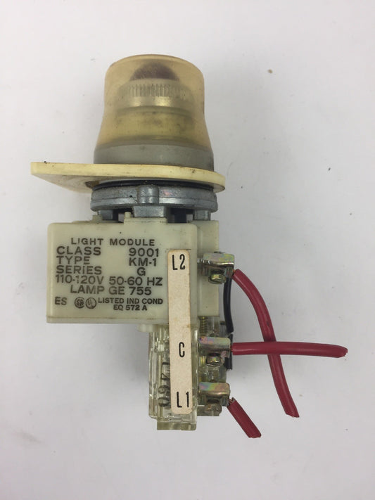 SQUARE D 9001 KM-1 LIGHT MODULE SER G 110-120V 50-60HZ