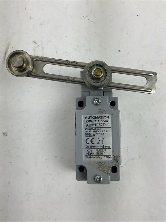 AUTOMATION DIRECT ABM1E52Z11 AC15 400V 1.8A DC13 24V 2.8A LIMIT SWITCH