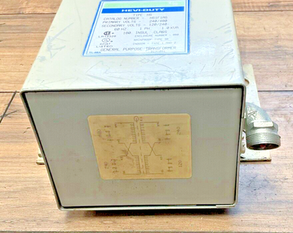 HEVI-DUTY HS1F1AS TRANSFORMER 240/480V 60HZ 1PH 1.0KVA