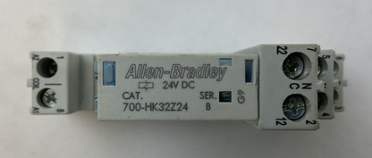 ALLEN BRADLEY 700-HK32Z24 SER B 24VDC RELAY 700-HN222 SER B 8A 300V RELAY BASE