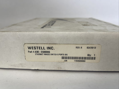 WESTELL A90-ES8008G ETHERNET MAGED SWITCH 8 PORTS GIG REV R