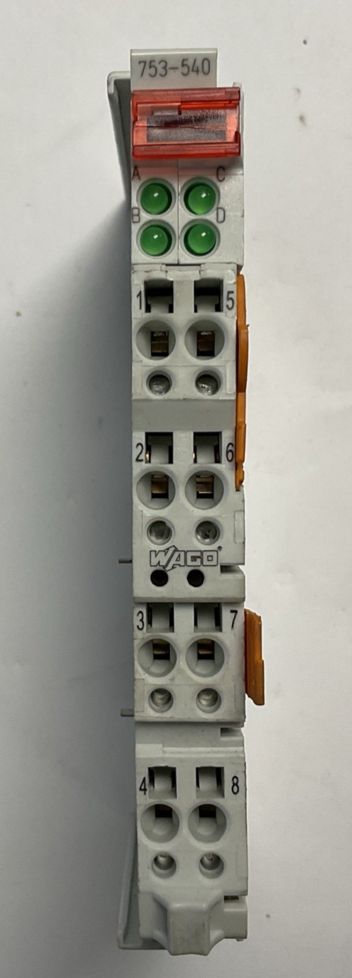 WAGO 753-540 DIGITAL OUTPUT MODULE 120V/230VAC 0.25A 4DO