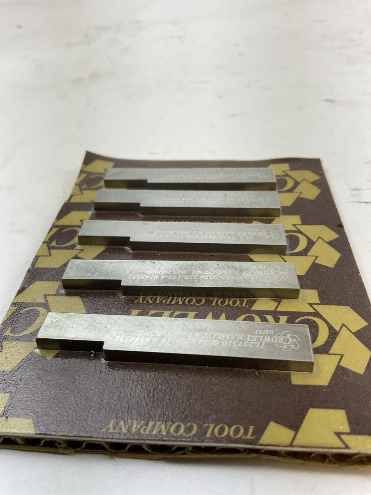 CROWLEY TL257510-0024 320-116-4 #145351 RAMLOT #1.003 HONE TOOL BLADE (LOT OF 5)