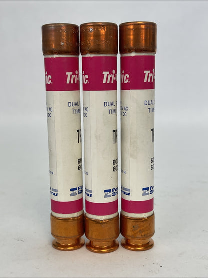 FERRAZ SHAWMUT TRS4R TRI-ONIC TIME DELAY FUSE 600V AC/DC 4AMP (LOT OF 3)