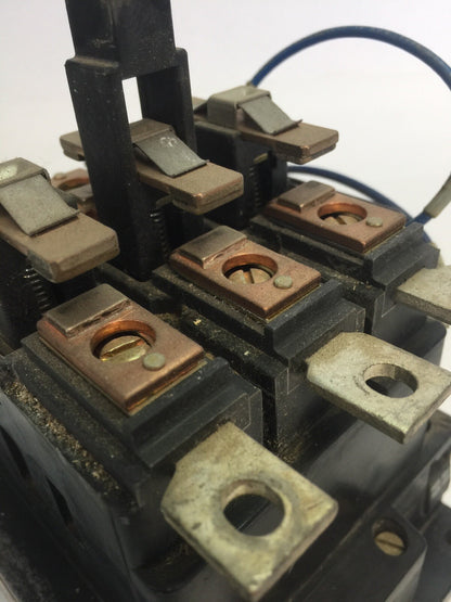 SQUARE D 8502 PG3.00 CONTACTOR 600VAC 100A 60HP 3 POLE 3 PHASE