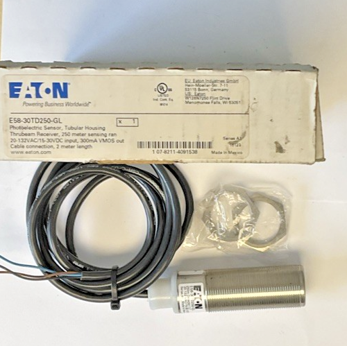 EATON E58-30TD250-GL PHOTOELECTRIC SENSOR 132VAC 30VDC 300MA