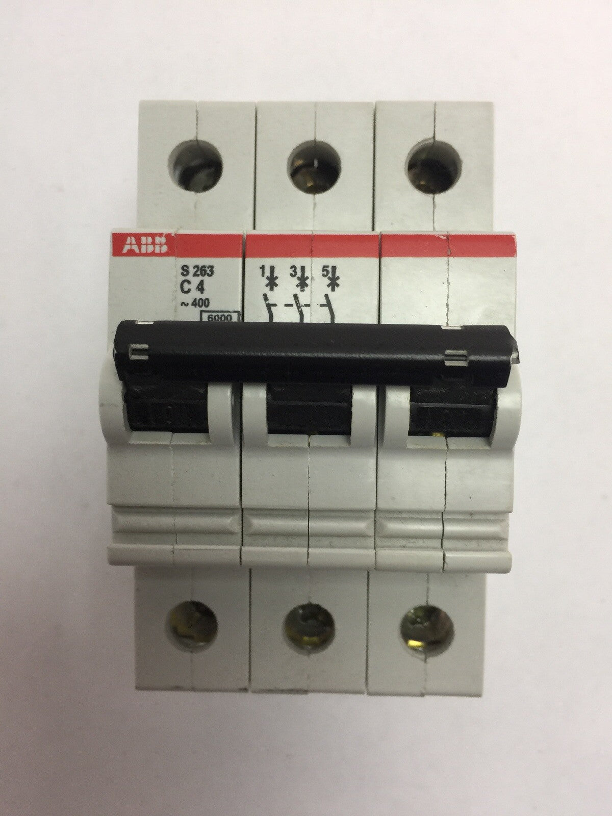 ABB S263C4 MINITURE CIRCUIT BREAKER 277/460VAC 3 POLE 4A