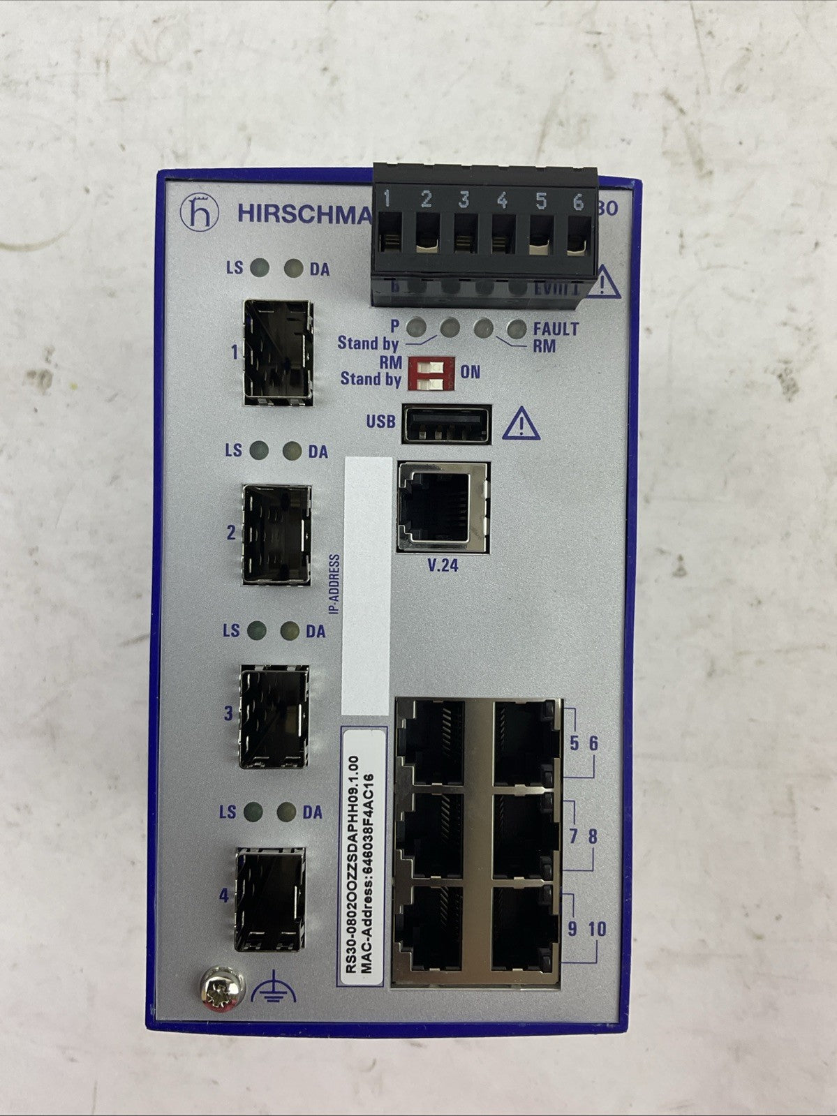 HIRSCHMANN RS30-0802OOZZSDAPHH09.1.00 RAIL SWITCH