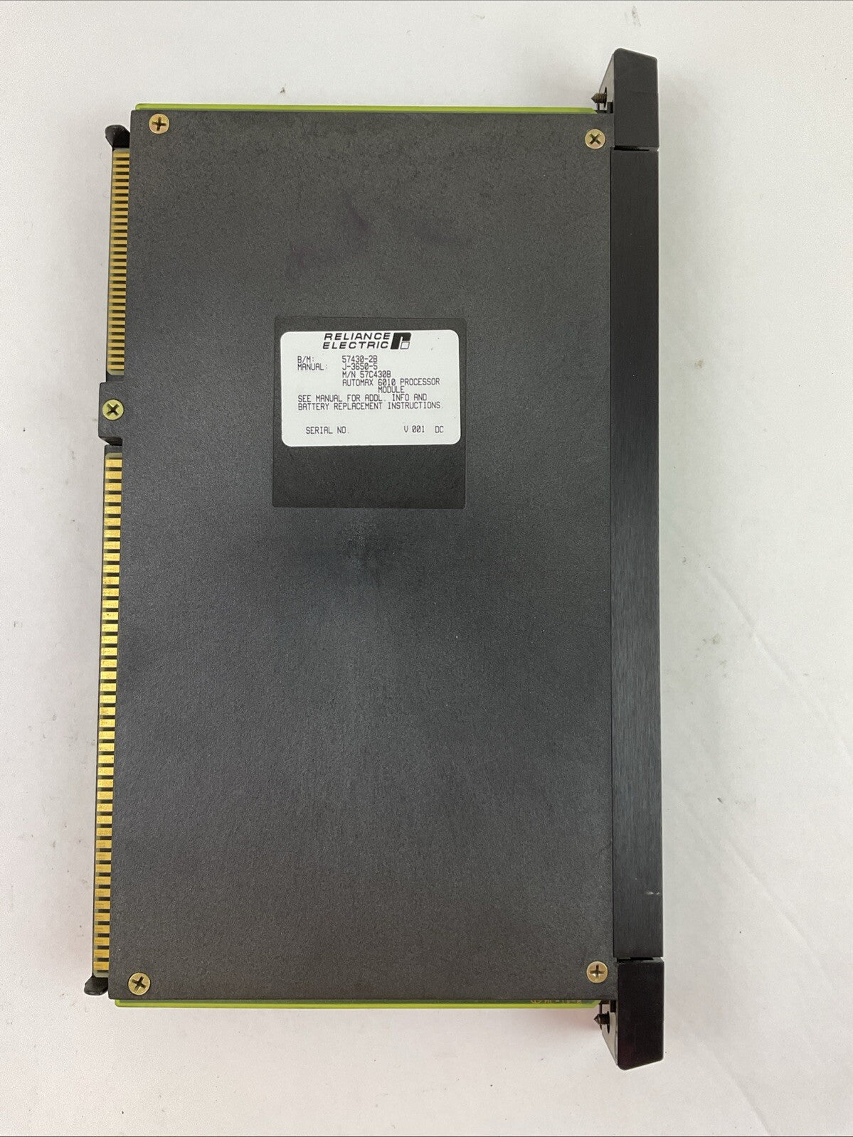 RELIANCE ELECTRIC 57C430B AUTOMAX 6010 PROCESSOR MODULE 57430-2B