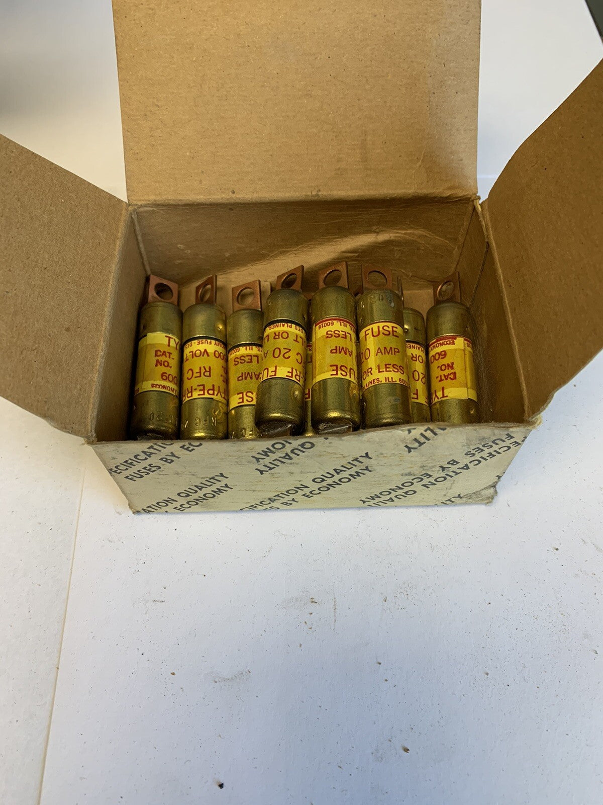 Economy Fuse RFC20 20A 600V Fuse "Lot of 10"