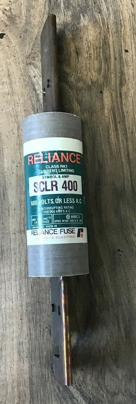 RELIANCE SCLR400 CURRENT LIMITING FUSE CLASS RK1 600VAC