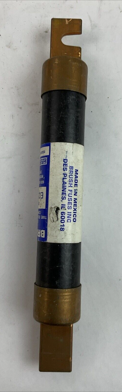 BRUSH ECSR100 DUAL ELEMENT CURRENT LIMITING TIME DELAY FUSE 600VAC 100AMP