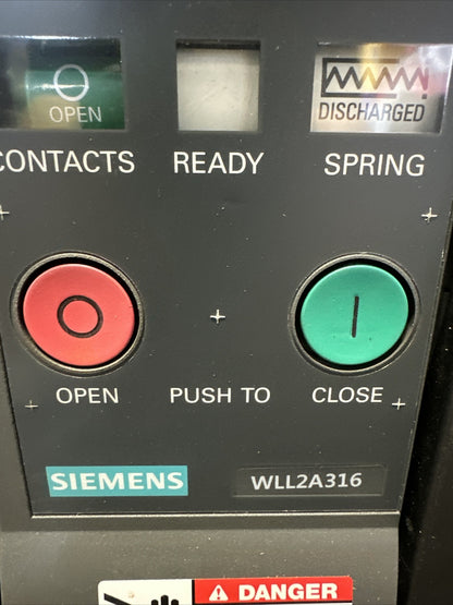 SIEMENS L2A316TGCXXXXXN 1600A 635VAC INTEGRATED CUBICLE BUS