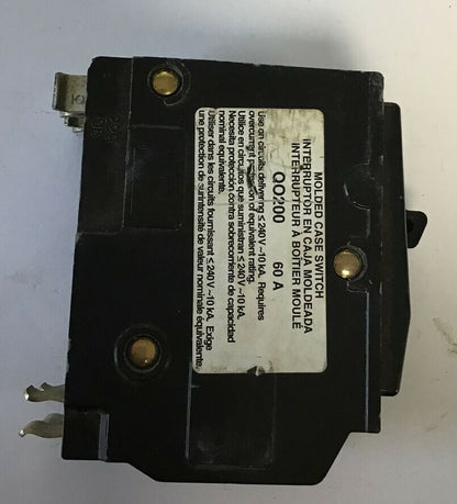 SQUARE D QO200 CIRCUIT BREAKER 60A 240VAC 2POLE