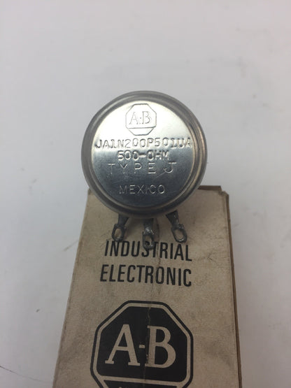 ALLEN BRADLEY JA1N200P501UA POTENTIOMETER 500 OHMS 10% TOL