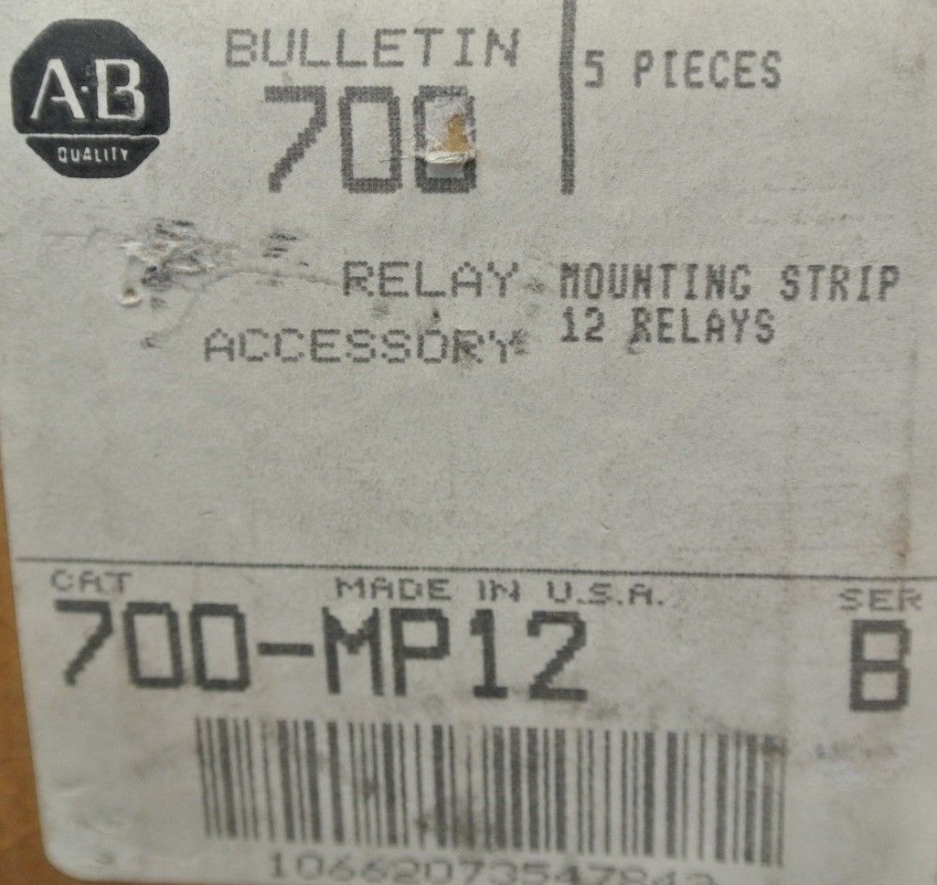 ALLEN-BRADLEY 700-MP12 RELAY MOUNTING STRIP for 12 RELAYS / NEW SURPLUS / EACH