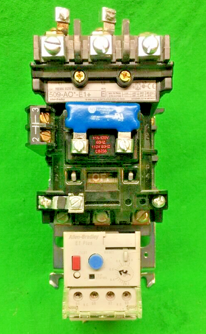 ALLEN-BRADLEY 509-AO*-E1+ SIZE 0 STARTER 120 V COIL 509AOE1+
