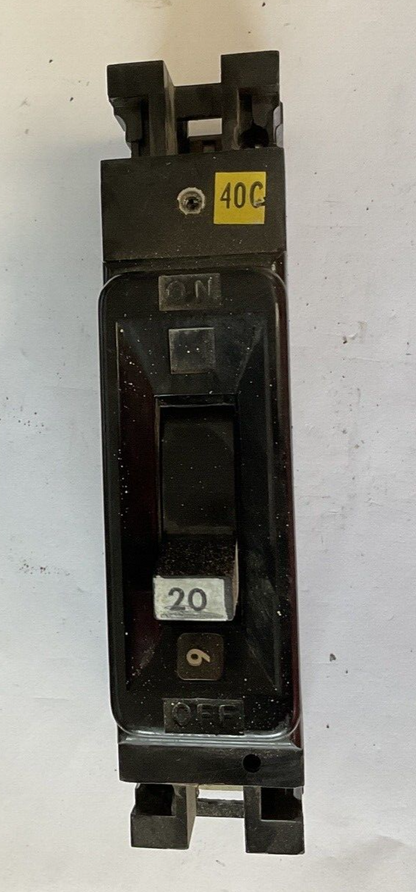 FEDERAL PACIFIC ELECTRIC HEF 213020 CIRCUIT BREAKER 20AMP 277VAC 125VDC