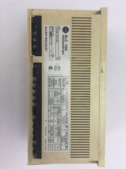 ALLEN BRADLEY 1745-LP101 PROCESSOR UNIT 240VAC 125VDC PROGRAMMABLE CONTROLLER