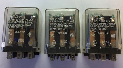 DELTROL CONTROLS 1663PDT RELAY 10A 28VDC COIL 24VAC***LOTOF3***