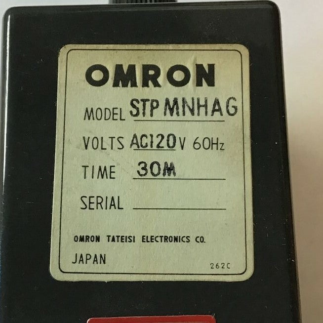 OMRON STPMNHAG SYNCHRONOUS MOTOR TIMER 120V 60HZ 0-30MIN