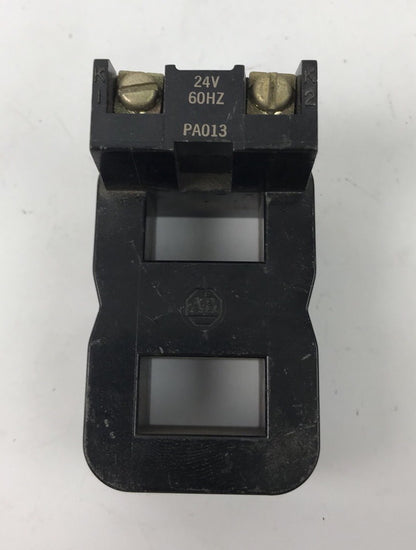 ALLEN BRADLEY PA-013 COIL, 24V @ 60HZ, NEW NO BOX, INSPECTED