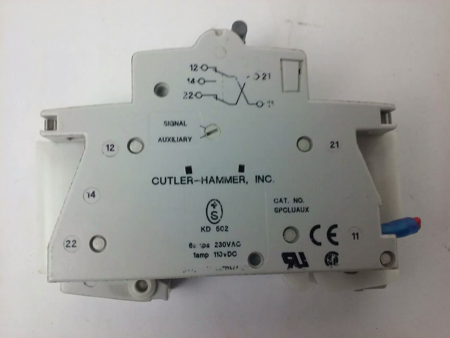 CUTLER HAMMER SPCL1C03, SPCLUAUX TEST CIRCUIT BREAKER, 1P,3A, 277V, USED SURPLUS