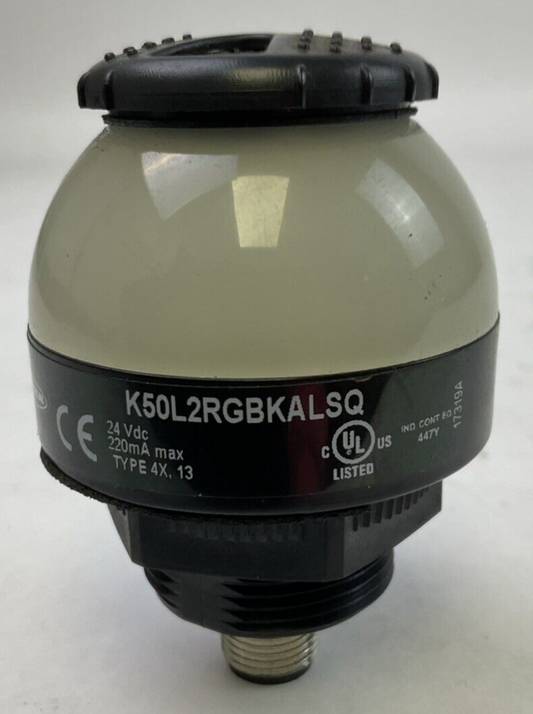 BANNER K50L2RGBKALSQ K50 PRO WITH IO-LINK SERIES: RGB AUDIBLE INDICATOR 24VDC