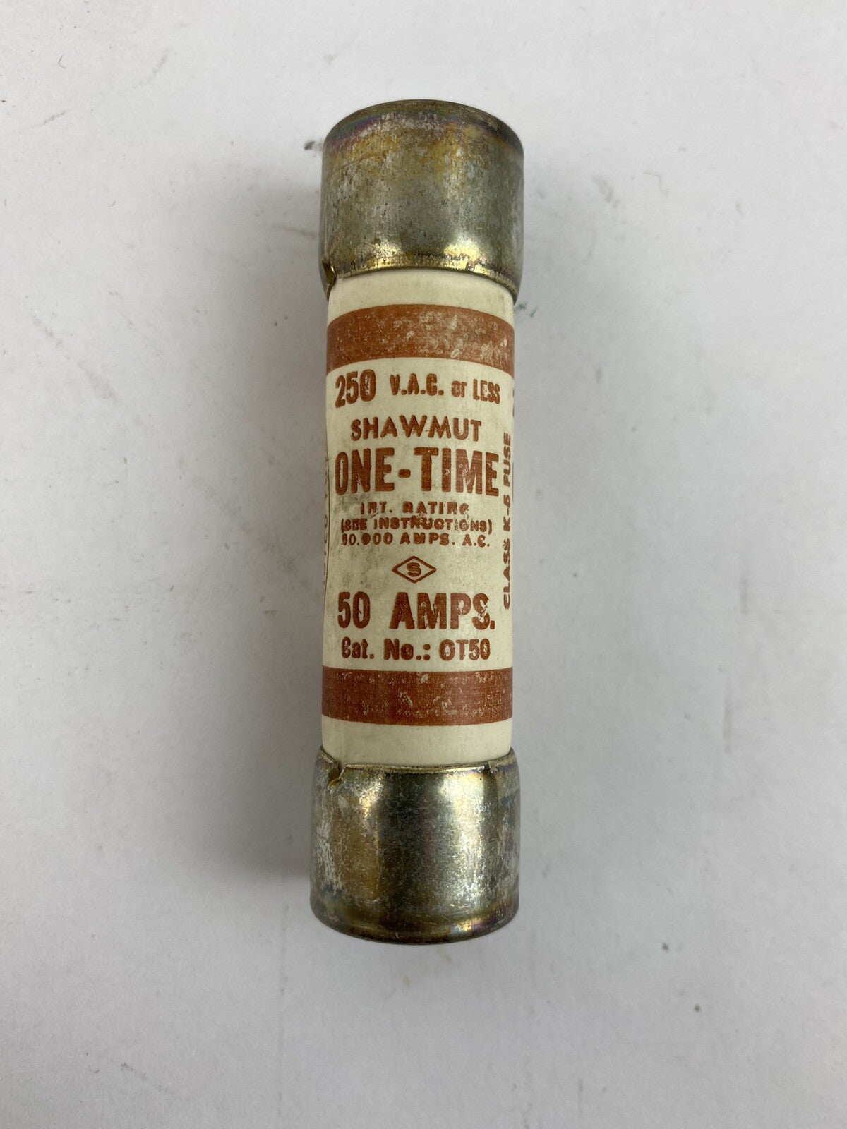 Shawmut One-Time OT50 50A 250V Fuse "Lot of 10"