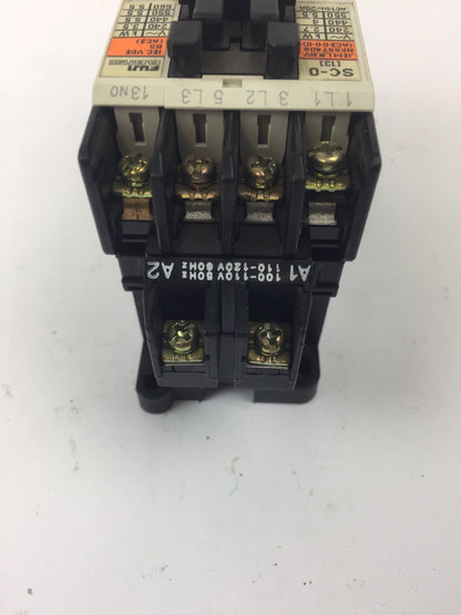FUJI ELECTRIC 4NC0F0#10 TYPE SC-0 CONTACTOR 4NK0AJ TYPE TK-0N OVERLOAD RELAY