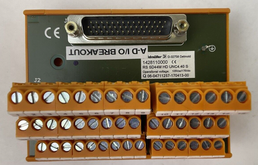 WEIDMULLER 1428110000 TERMINAL BLOCK RS SD44M HD UNC4.40 S 125VAC 175VDC