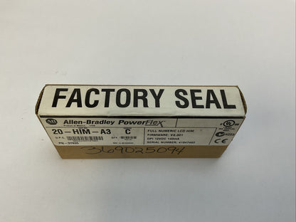 ALLEN BRADLEY 20-HIM-A3 SER C POWER FLEX FULL NUMERIC LCD HIM FIRWARE V6.001